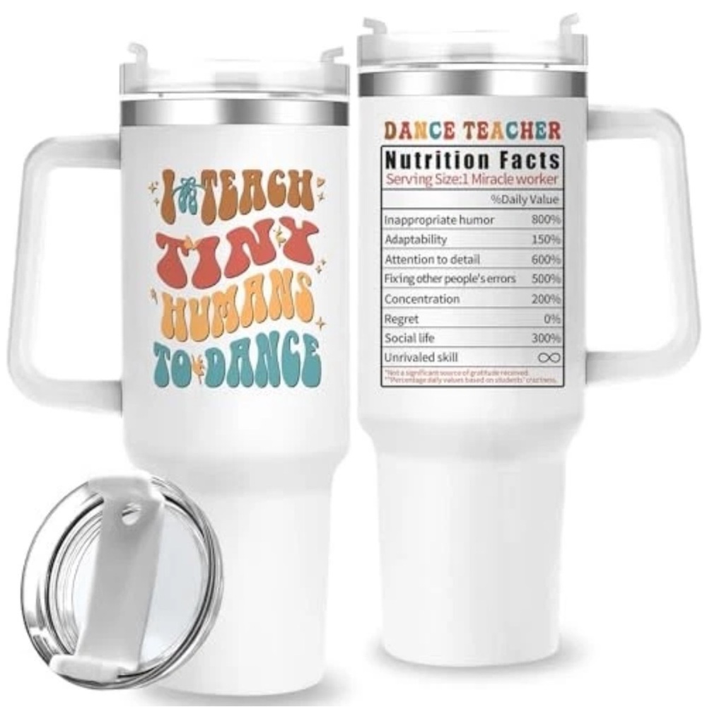 NEW Dance Teacher tumbler quencher with handle 40oz